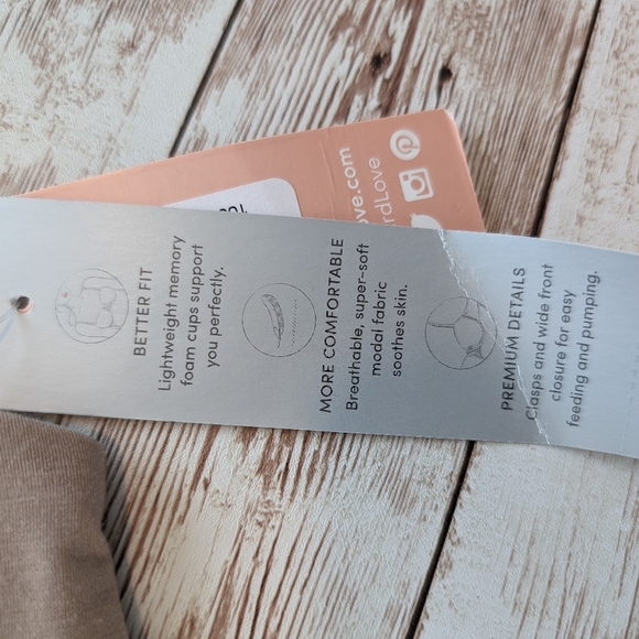 Thirdlove beige lightly lined wirefree front close nursing pumping bra size 36A - Picture 3 of 8